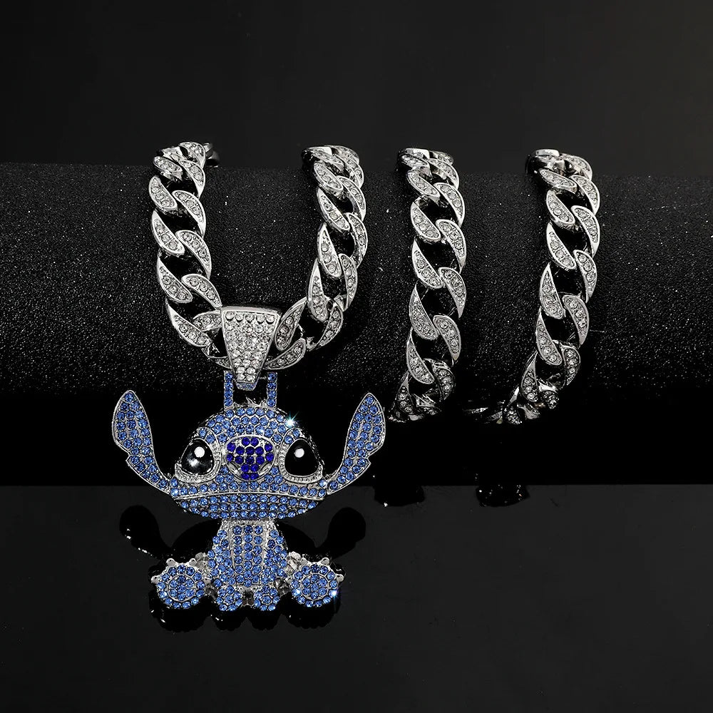 Cadena diamantada de stitch