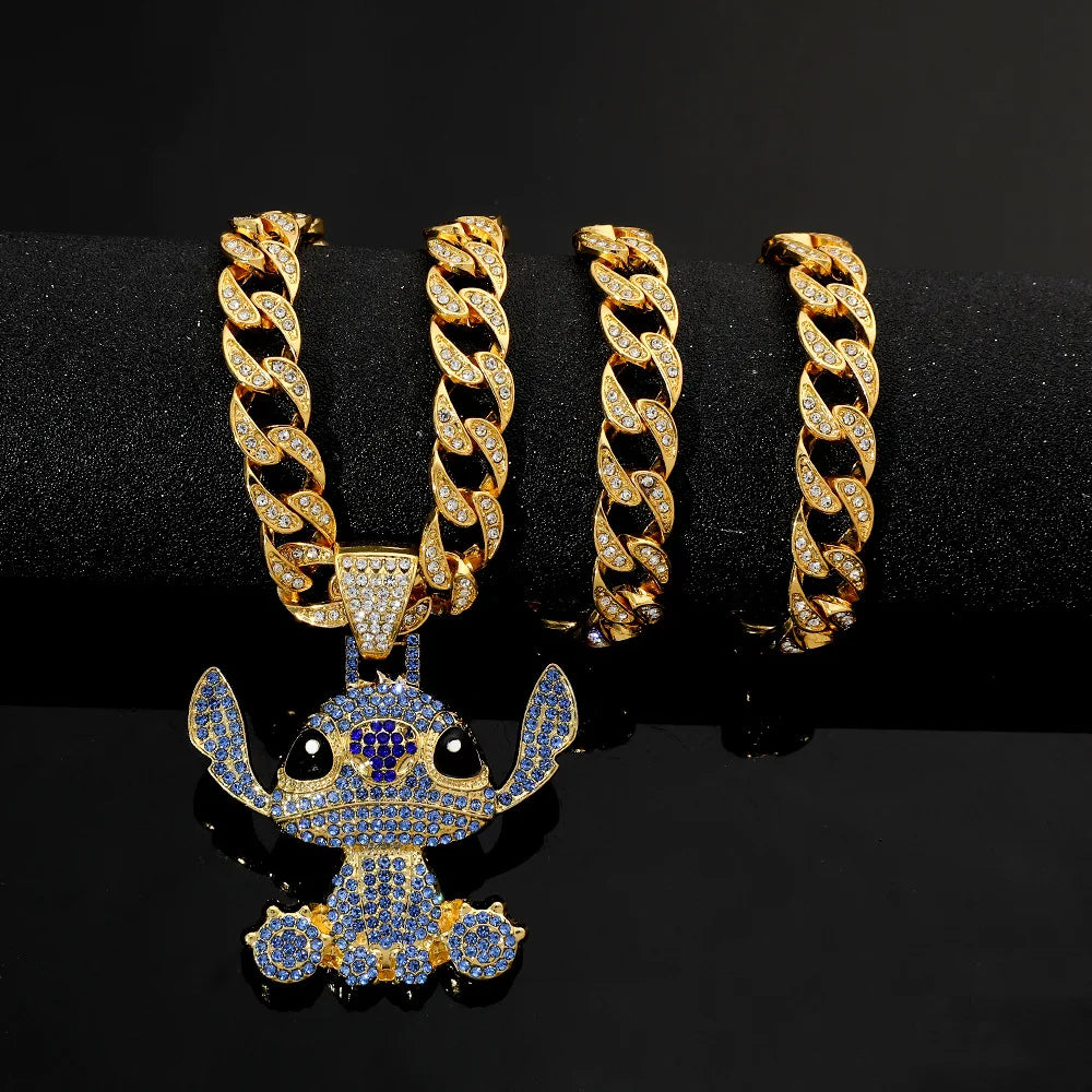 Cadena diamantada de stitch